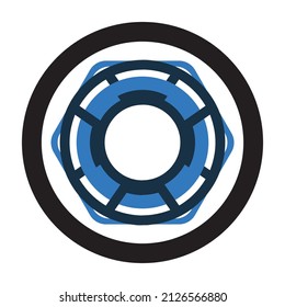 Symbol "Leben oder Runde retten"