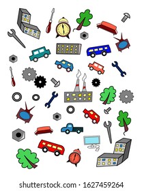 The life of a simple worker. What surrounds him.