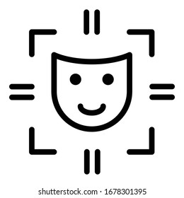 Life skill mask icon. Outline life skill mask vector icon for web design isolated on white background