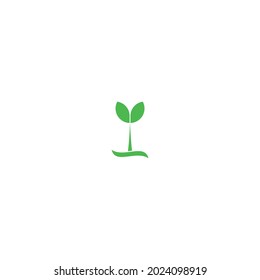 
life source plant symbol simple logo vector