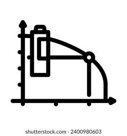 vector de icono de línea de batería de duración prolongada. señal de la batería de la duración de vida útil. símbolo de contorno aislado ilustración negra