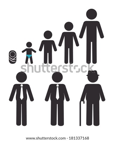 life stage design over  background vector illustration