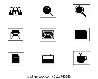 life style vector icon design life style logo design sunglass book SMS phone computer icon design