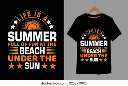 LIFE IS A SUMMER FULL OF FUN AT THE  BEACH THE UNDER THE SUN