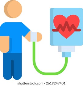 Life Support Icon Flat Vector Illustration