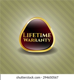 Life Time Warranty shiny emblem