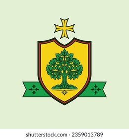 Life Tree Emblem Vector - Symbolizing Growth, Renewal, and Natural Beauty in Artistic Form