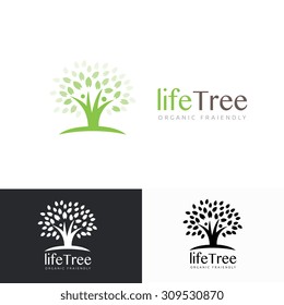 Life Tree Human Logo Template