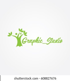  life tree logo design.