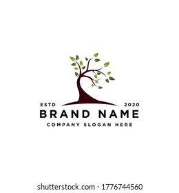 Ilustración vectorial del logotipo de la naturaleza del árbol de vida