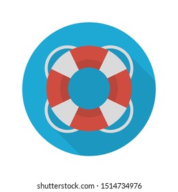 life tube glyph flat vector icon