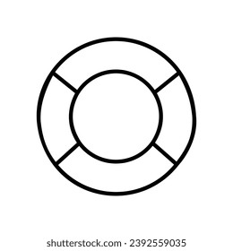 Life Tube icon isolate white background vector stock illustration.