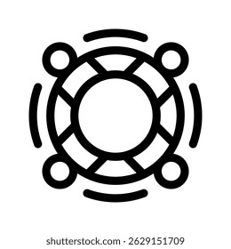 Life Tube Icon Vector Symbol Design Illustration