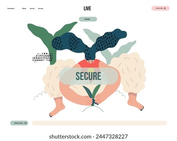 Life Unframed: Photo rainbow -modern flat vector concept illustration of a planting woman. A metaphor of unpredictability, imagination, whimsy, cycle of existence, play, growth and discovery