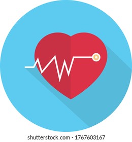 life vector flat color icon