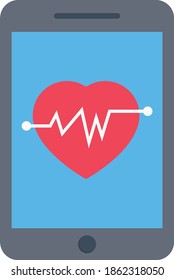 life vector flat colour icon