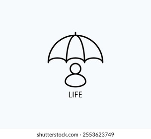 Life Vector, Icon Or Logo Sign Symbol Illustration