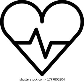 life vector thin line icon 