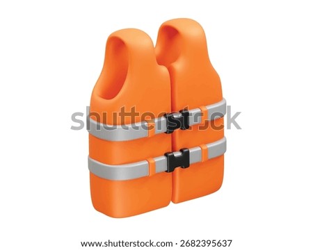 Life Vest icon 3d rendering illustration