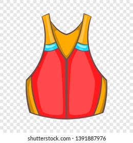 Life vest icon. Cartoon illustration of life vest vector icon for web design