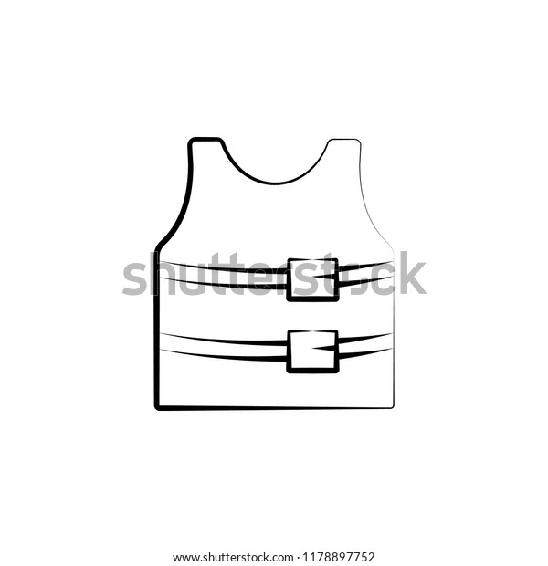 Life Vest Icon Element Anti Aging Stock Vector Royalty Free 1178897752