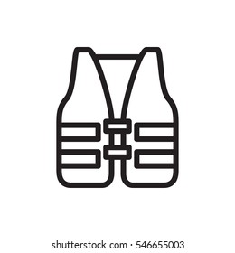 life vest icon illustration isolated vector sign symbol