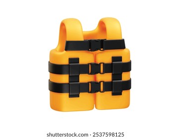 Life vest icon. Life jacket icon illustration 3d render