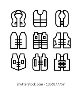 Life Vest icon or logo isolated sign symbol vector illustration - Collection of high quality black style vector icons
