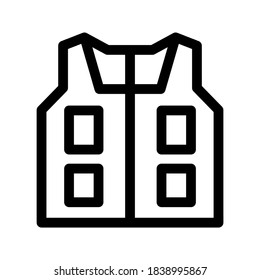 Life Vest icon or logo isolated sign symbol vector illustration - high quality black style vector icons
