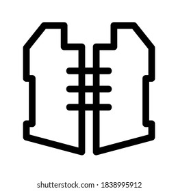Life Vest icon or logo isolated sign symbol vector illustration - high quality black style vector icons
