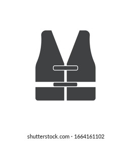 Life vest icon logo vector design