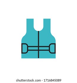 life vest icon modern vector illustration. isolated on white background