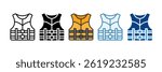 Life Vest Icon Set Multiple Style Collection