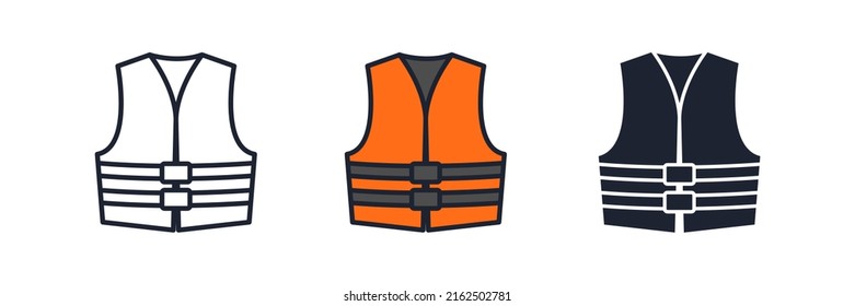 life vest icon symbol template for graphic and web design collection logo vector illustration