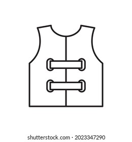 life vest icon - vector
