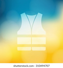 Life vest icon - Vector