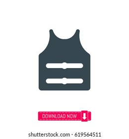Life vest icon, vector