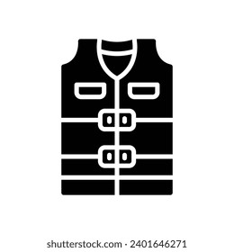 life vest icon. vector glyph icon for your website, mobile, presentation, and logo design.
