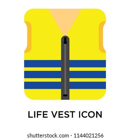 Life vest icon vector isolated on white background for your web and mobile app design, Life vest logo concept
