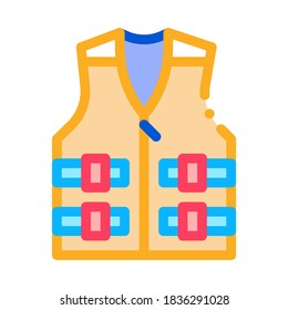 life vest icon vector. life vest sign. color symbol illustration