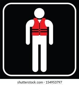 life vest, vector