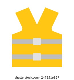 Life Vest Vector Flat Icon Design