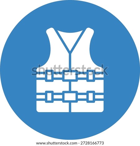 Life vest Vector Icon Design Illustration