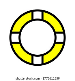 life vest vector icon fit for beach guard, safety beach marshal, safety icon, swimming pool and etc