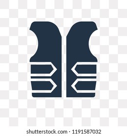 Life vest vector icon isolated on transparent background, Life vest transparency concept can be used web and mobile