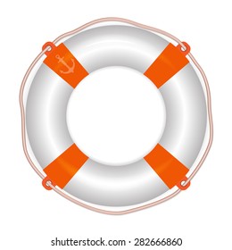  Lifebelt, life buoy, life ring. life guard concept. Detailed vector Illustration. 