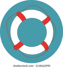 lifebelt save Vector Illustration
