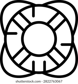 Lifebelt Vector Design Icon Style