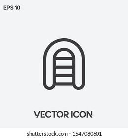 Lifeboat vector icon illustration. Ui/Ux. Premium quality.