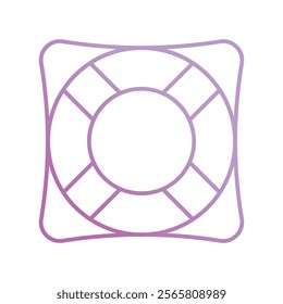 lifebouy icon with white background vector stock illustration